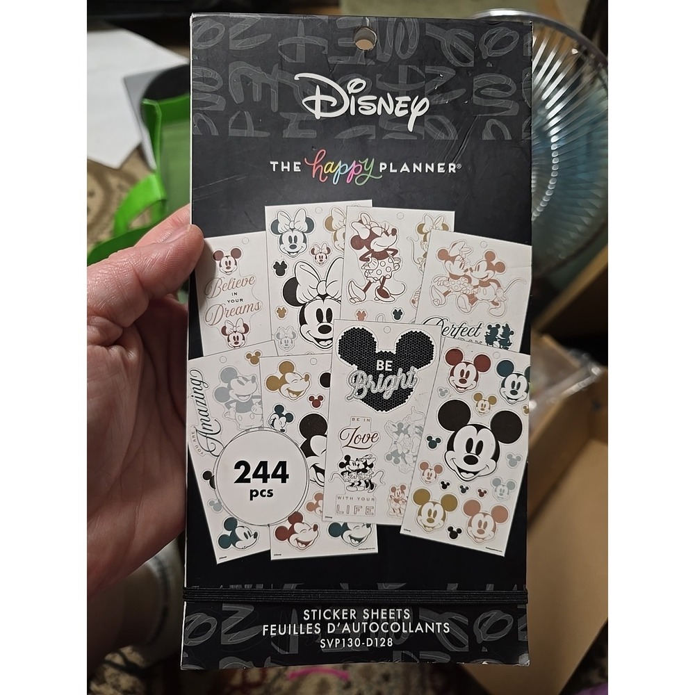 The Happy Planner Disney 244ct Mickey Minnie Stickers New With Book Damage